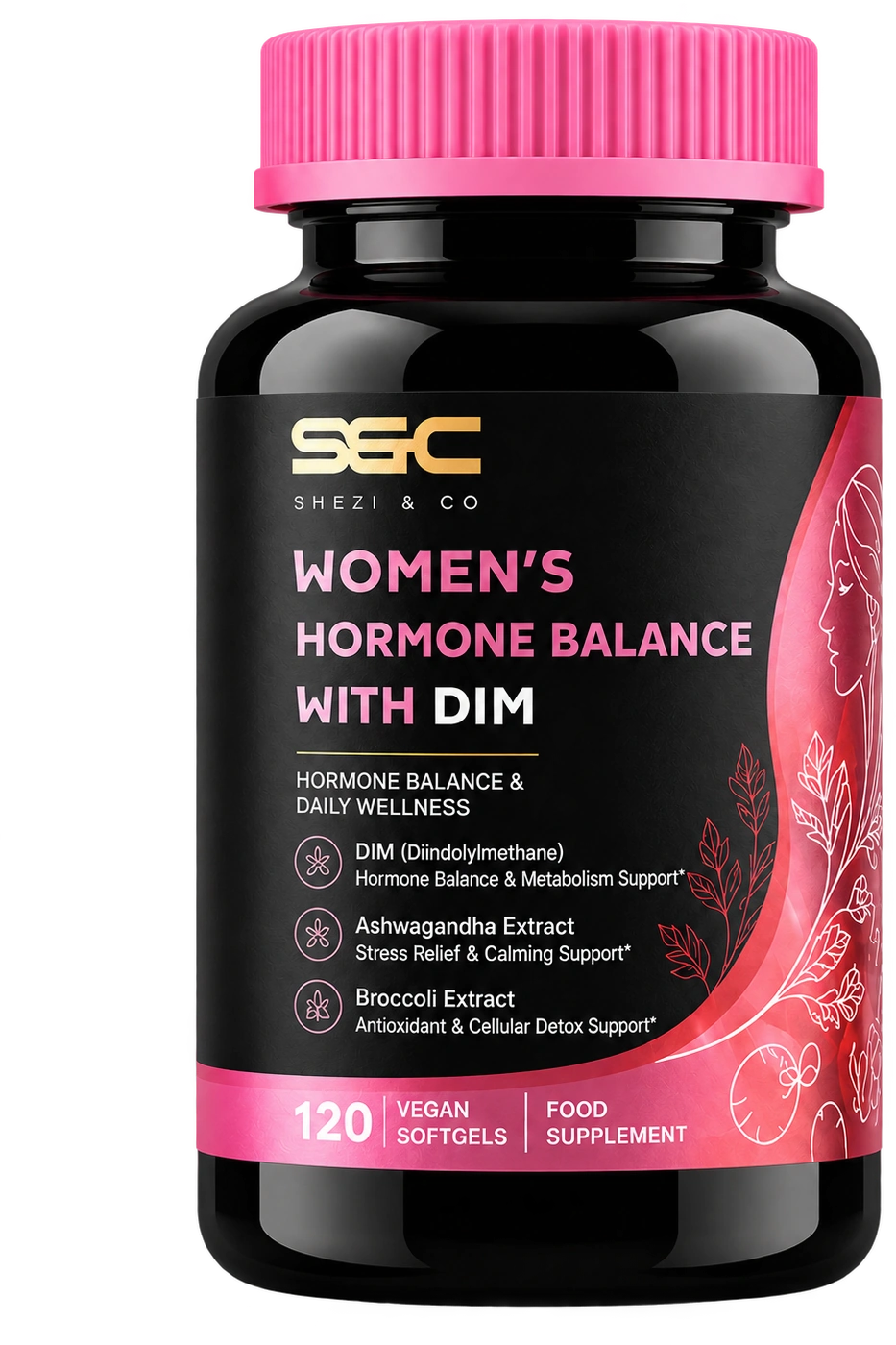 Women’s Hormone Balance with DIM — 120 Vegan Softgels