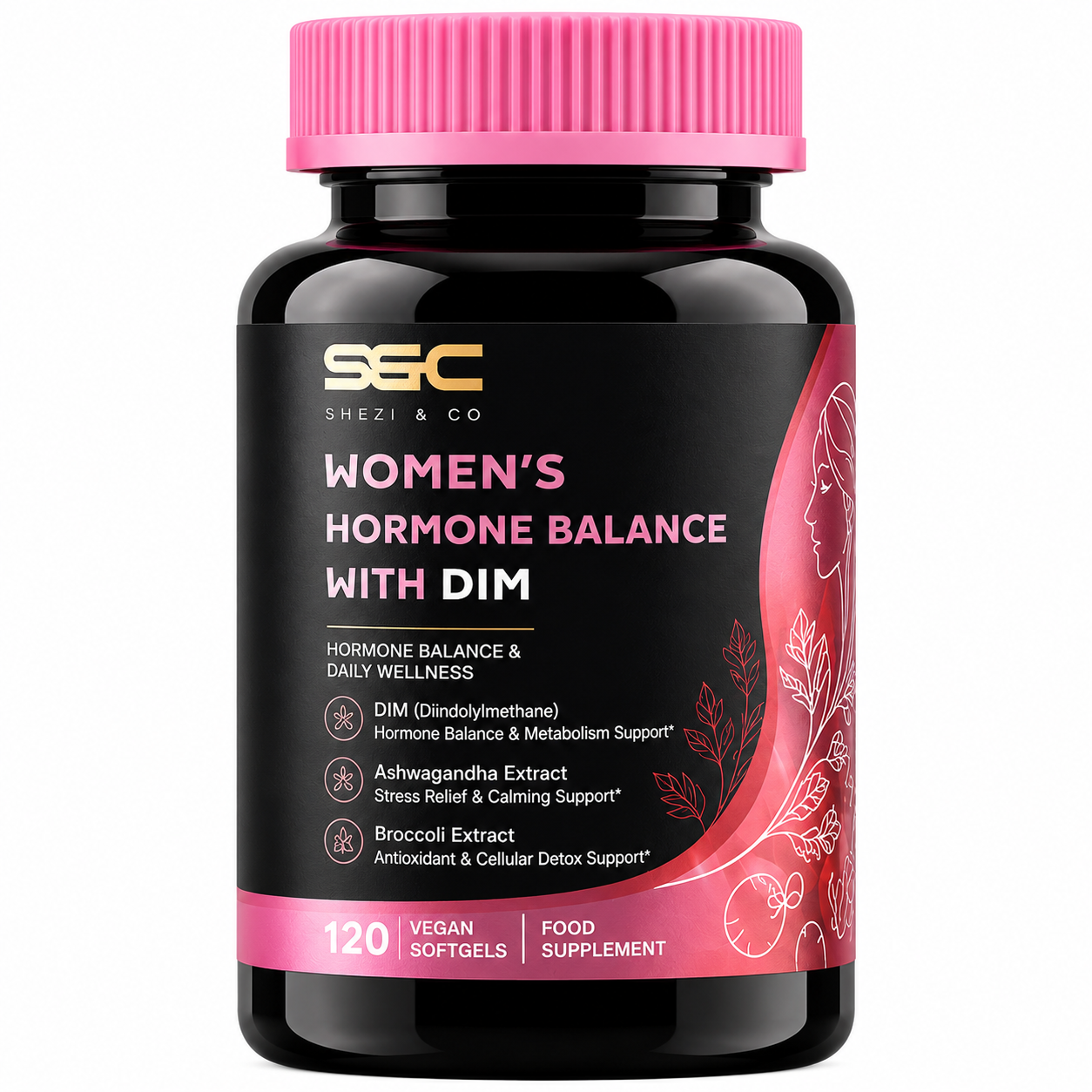 Women Hormone Balance with DIM 200mg Premium Supplement 120 Capsule