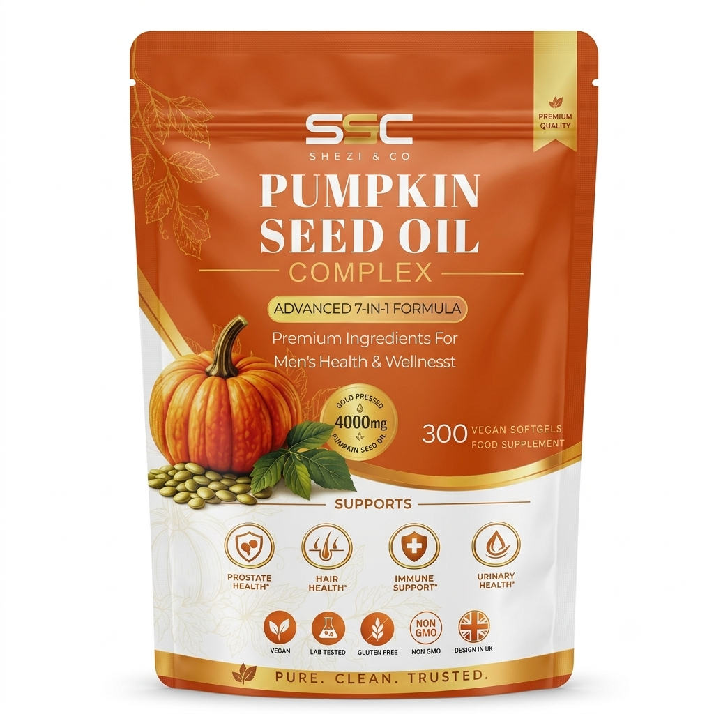 Pumpkin Seed Oil Capsules 3000mg WITH Saw Palmetto,Beta Sitosterol Cold Pressed 300 Vegan Softgels