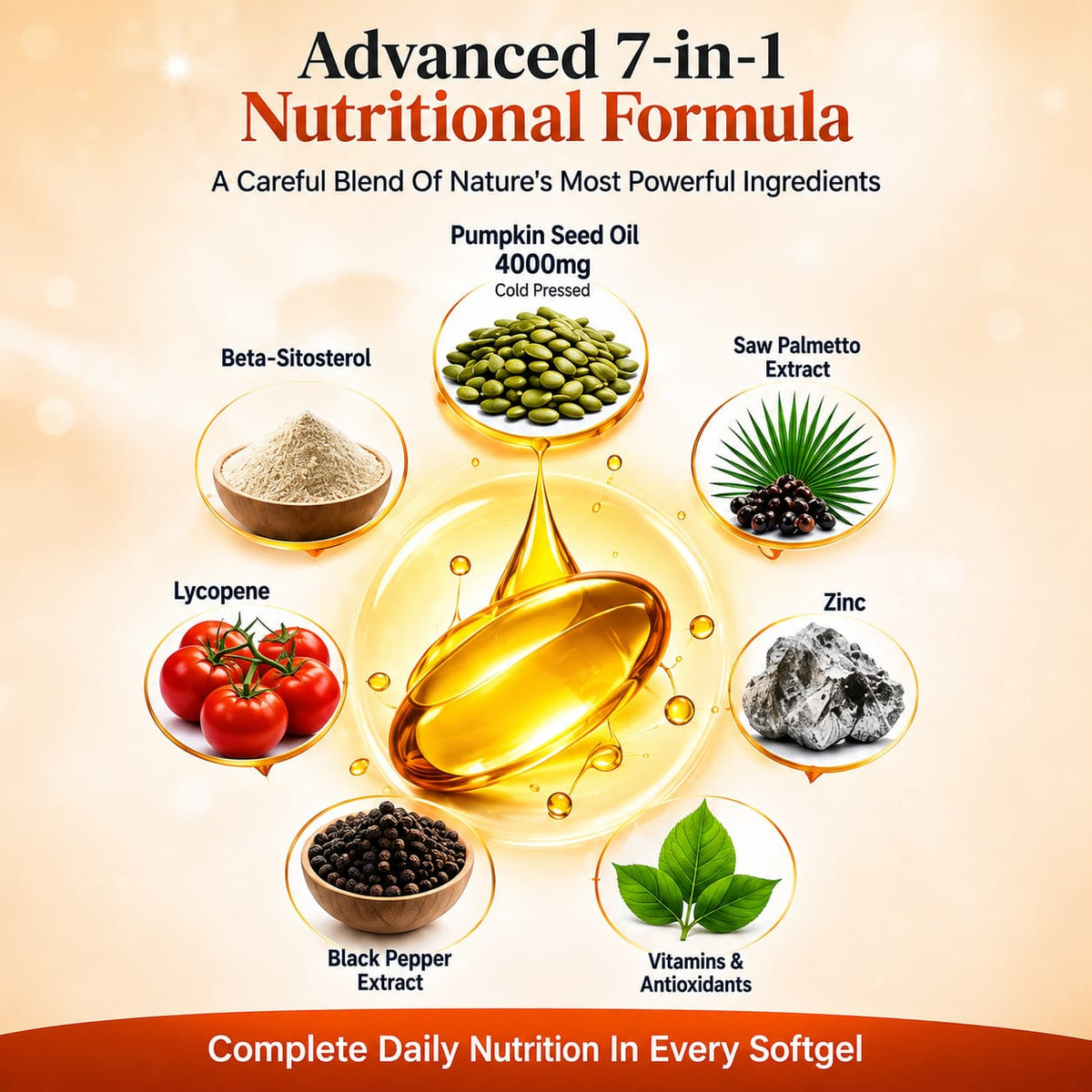 Pumpkin Seed Oil Complex 4000 mg — 300 Vegan Softgels — PRODUCT INFORMATION 1