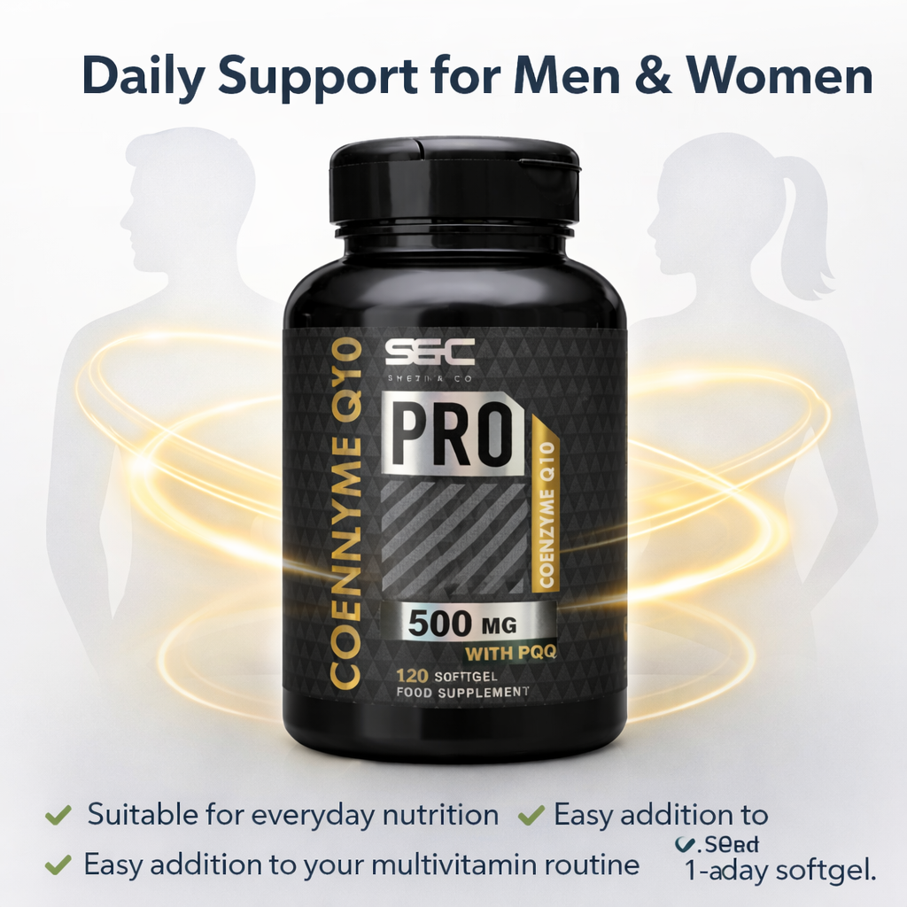 CoQ10 - Coenzyme Ubiquinone 500mg High Strength Vegan Softgels 120 Capsules UK